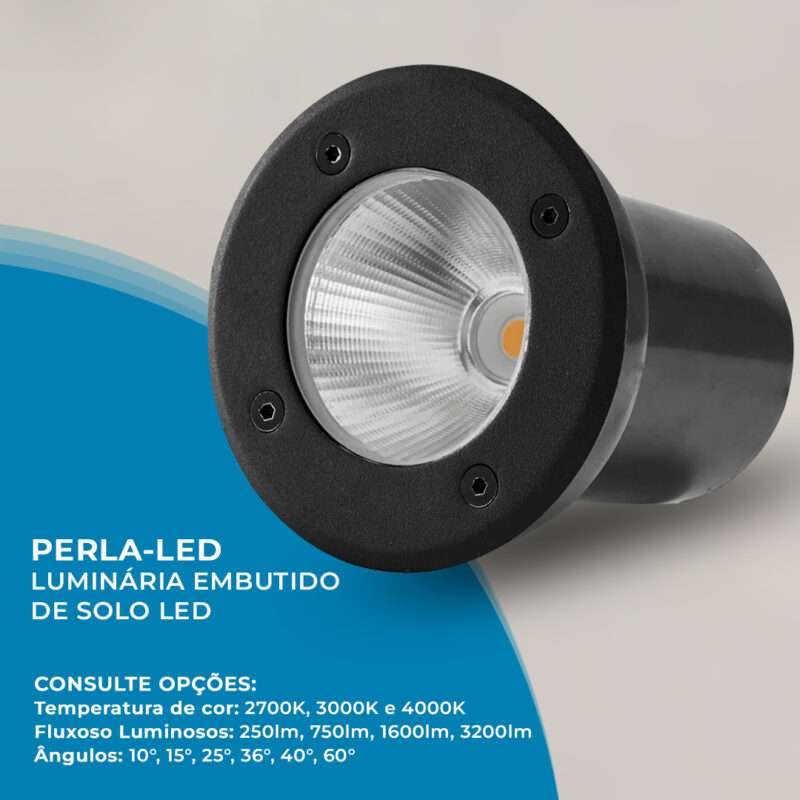 Luminária LED embutido de solo