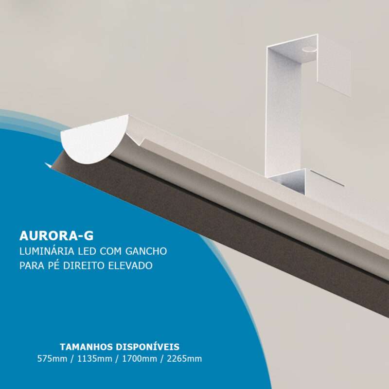 Luminária LED de sobrepor