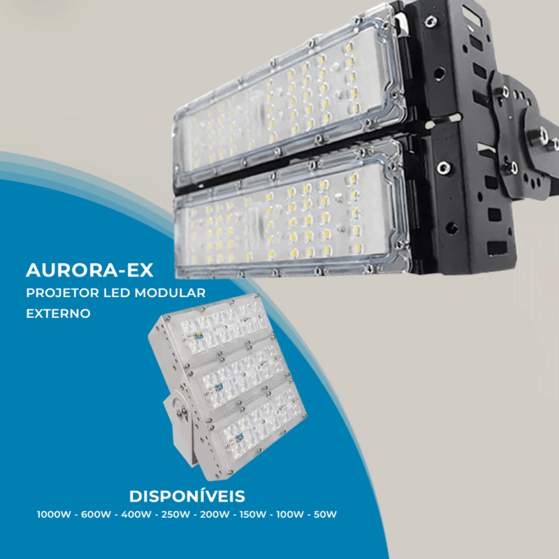 Projetor LED Modular Externo Luminária - Vichenza Conceito em Iluminação