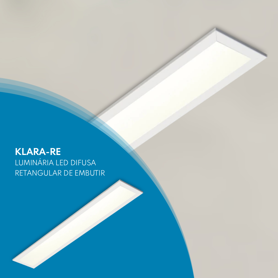 KLARA-RE VICHEZA Luminária LED de Embutir